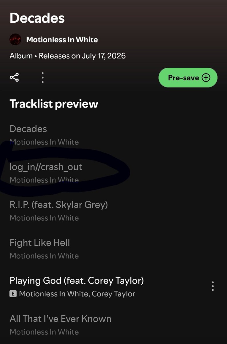 Strong_FNAF's tweet photo. Code and Log In Crash Out are formatted similarly. Is this a sequel song as well??? @ChrisMotionless explain?!?!??!?! https://t.co/hdYZztySHg