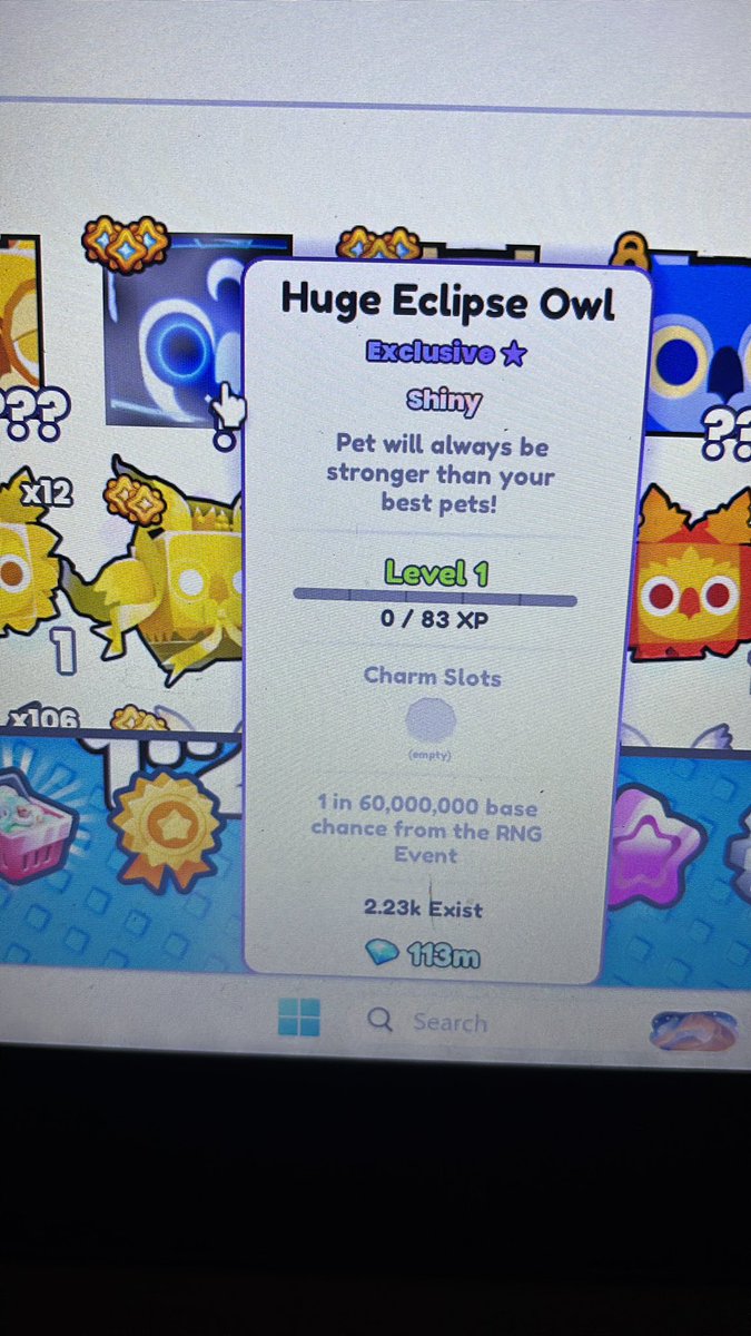 Golden Grinder!! Massive Fan Of The Pet Sim Series tweet media