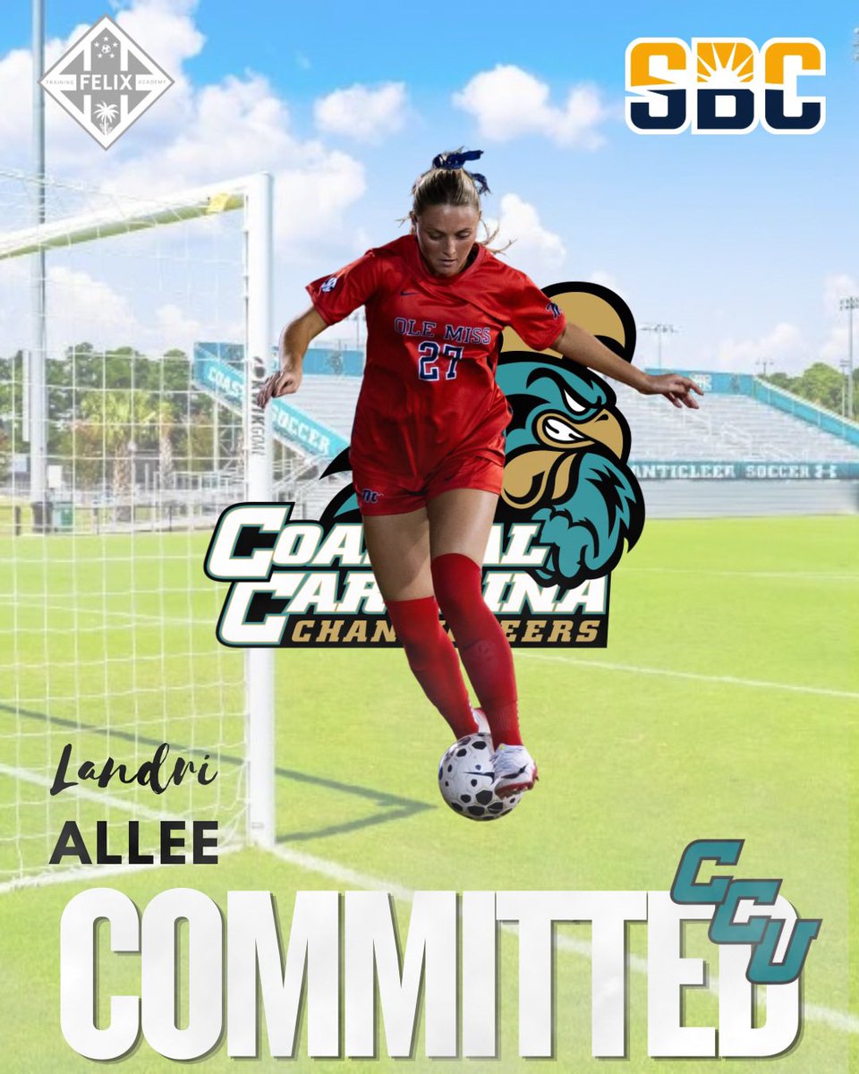 TrainingFelix's tweet photo. Transfer Signing!🚨

Congrats to @landriallee on signing to @CoastalWSoccer! 👏🏾👏🏾

Transferring isn’t a setback. It’s a chance to find the right fit, the right challenge, and the right place to keep growing. 

#corajeycorazón #FTARecruiting #TransferPortal https://t.co/VL3tOtPGkZ