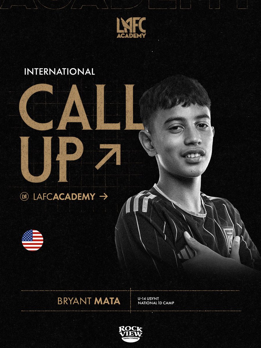 LAFCAcademy's tweet photo. International Duty ⚫️🟡

Four of our academy players have been called up to their national teams.

#LAFC | @RockviewFarms https://t.co/n7aSVL2nHv