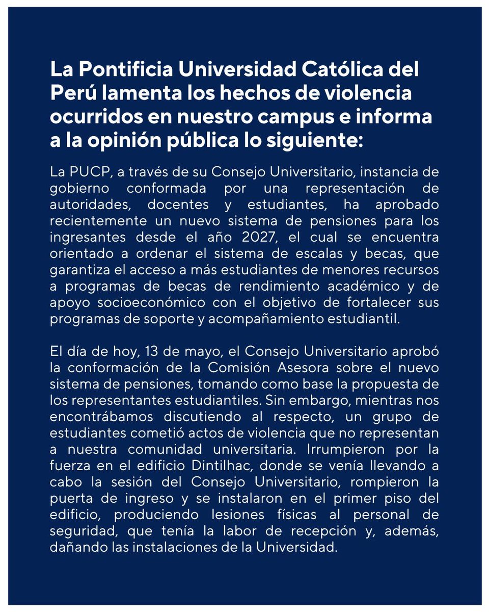 PUCP tweet media