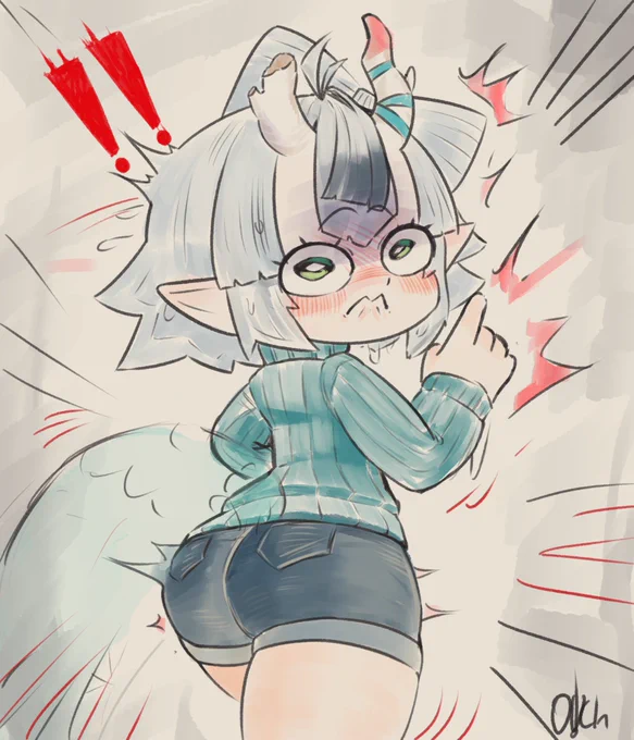 #zuzuscribbles Pov: The face Zuzu makes when you start chasing her down at breakneck speeds