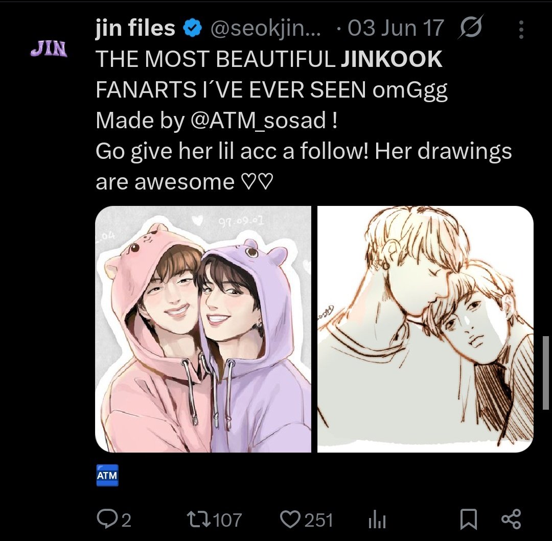 itboylsms's tweet photo. girl all jin solos big accs are literally jinkookers and no one hate pigkook more than us bffr 😭 https://t.co/t2lHjeOCve