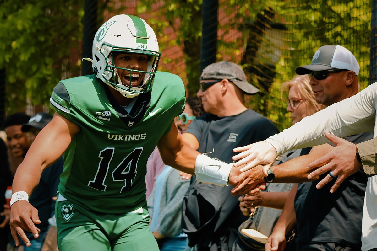 hayneumann's tweet photo. The @psuviksFB team is working hard to revitalize the program and get fans excited for Vikings football again.

I composed a photo essay for PSU Vanguard detailing the Vikings' annual Spring Game.

Check it out here: https://t.co/jwBtPfmho8 https://t.co/kf4Riy8V5a