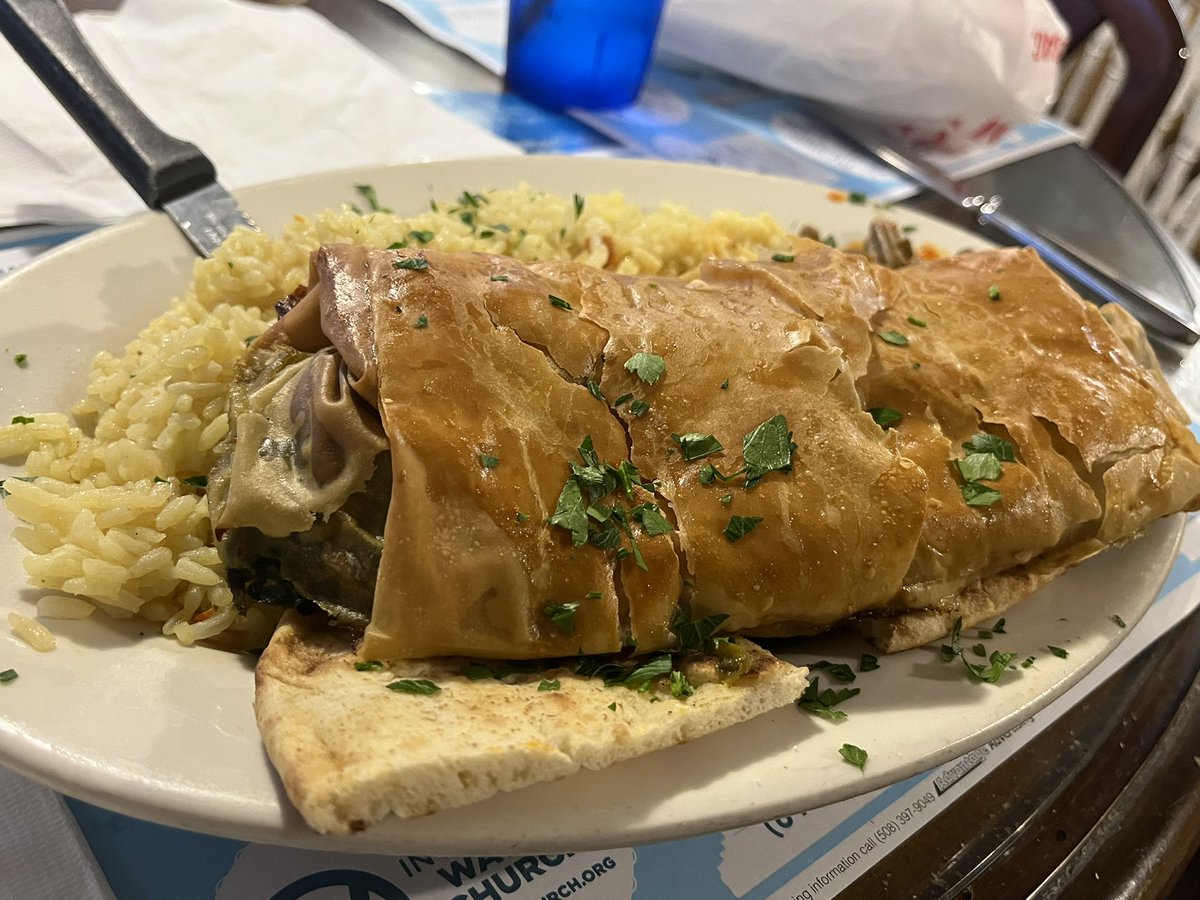 MarcHurBoston's tweet photo. Enough Greek food to feed an army this evening. #Tasos #Norwood https://t.co/1Ch5ssmlu6