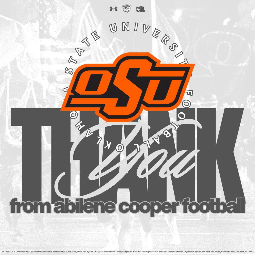 Coopercoogs1's tweet photo. Thank you to Coach Kilmer (@KevinKilmer) with Oklahoma State (@OSUAthletics) for coming by today to see the Coogs! #TCW #SLR https://t.co/rJzbiLHUnx