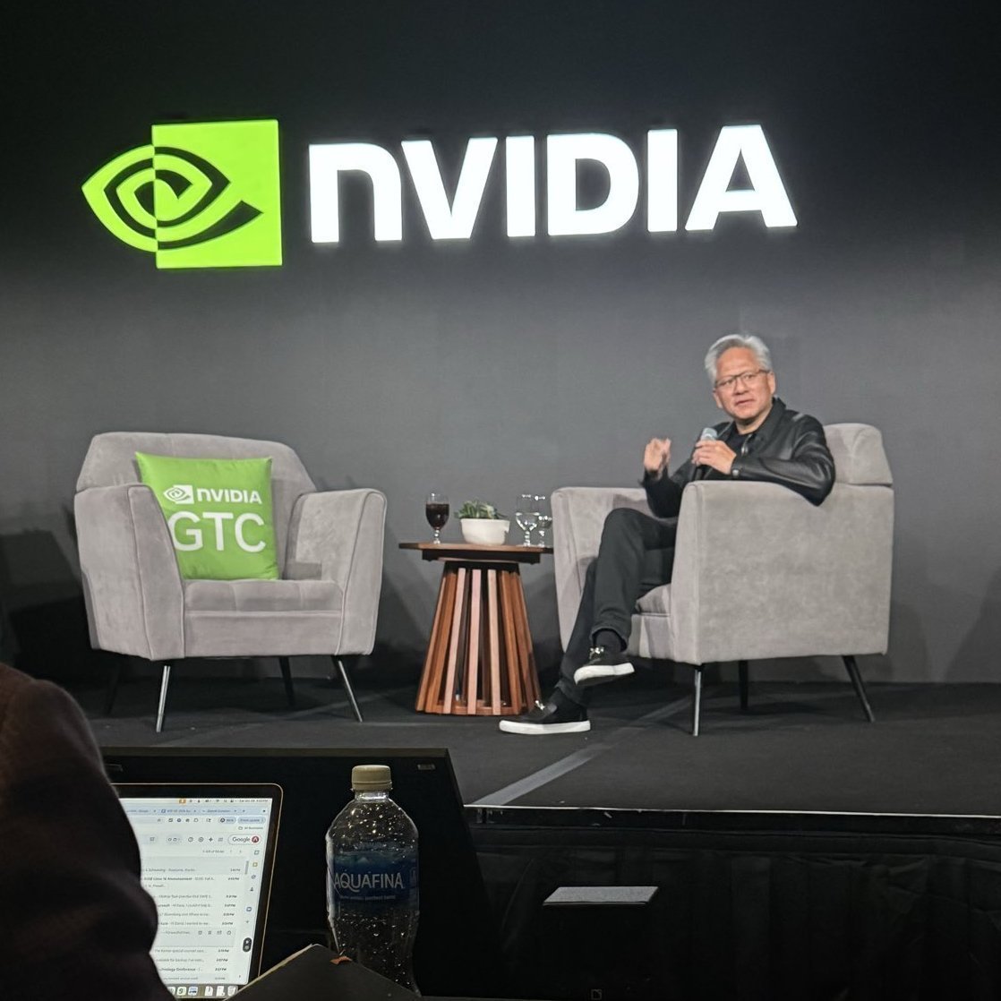 StockMKTNewz's tweet photo. Nvidia $NVDA CEO Jensen Huang just said that:

AI is the biggest career opportunity of this generation and students who ignore AI risk being left behind in the job market https://t.co/TtcXoHAS43