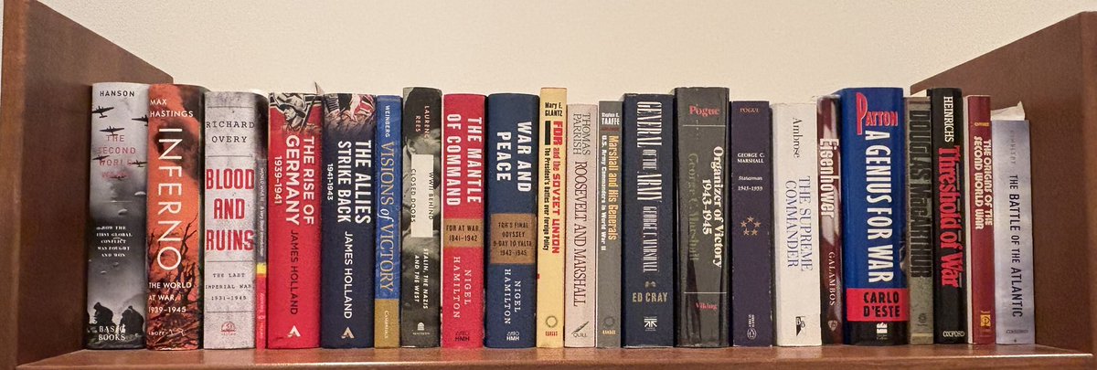 TWilliamsAuthor's tweet photo. #Randombookshelfie
(Unfinished) World War II Edition. https://t.co/qa9IrlqzV2