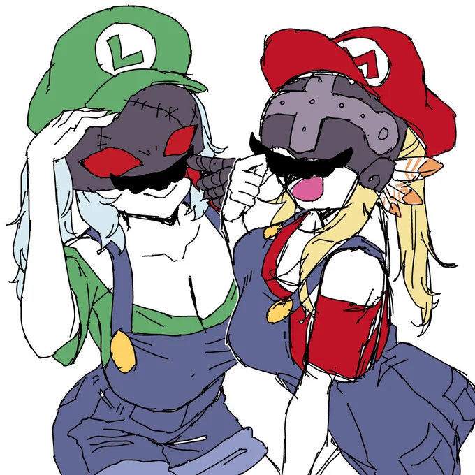 マリオウーモン&amp;ルイージレディ