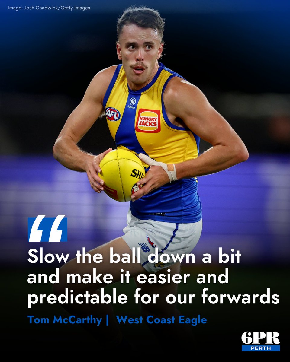 6PRbreakfast's tweet photo. West Coast gun midfielder Tom McCarthy, who starred with 30 disposals, conceded that the midfield and defensive groups must lift their game on forward 50 accuracy following the disappointing Melbourne loss.
Hear Tom McCarthy's full chat: https://t.co/7y7dGNy8ui https://t.co/2kW2mHfYwP
