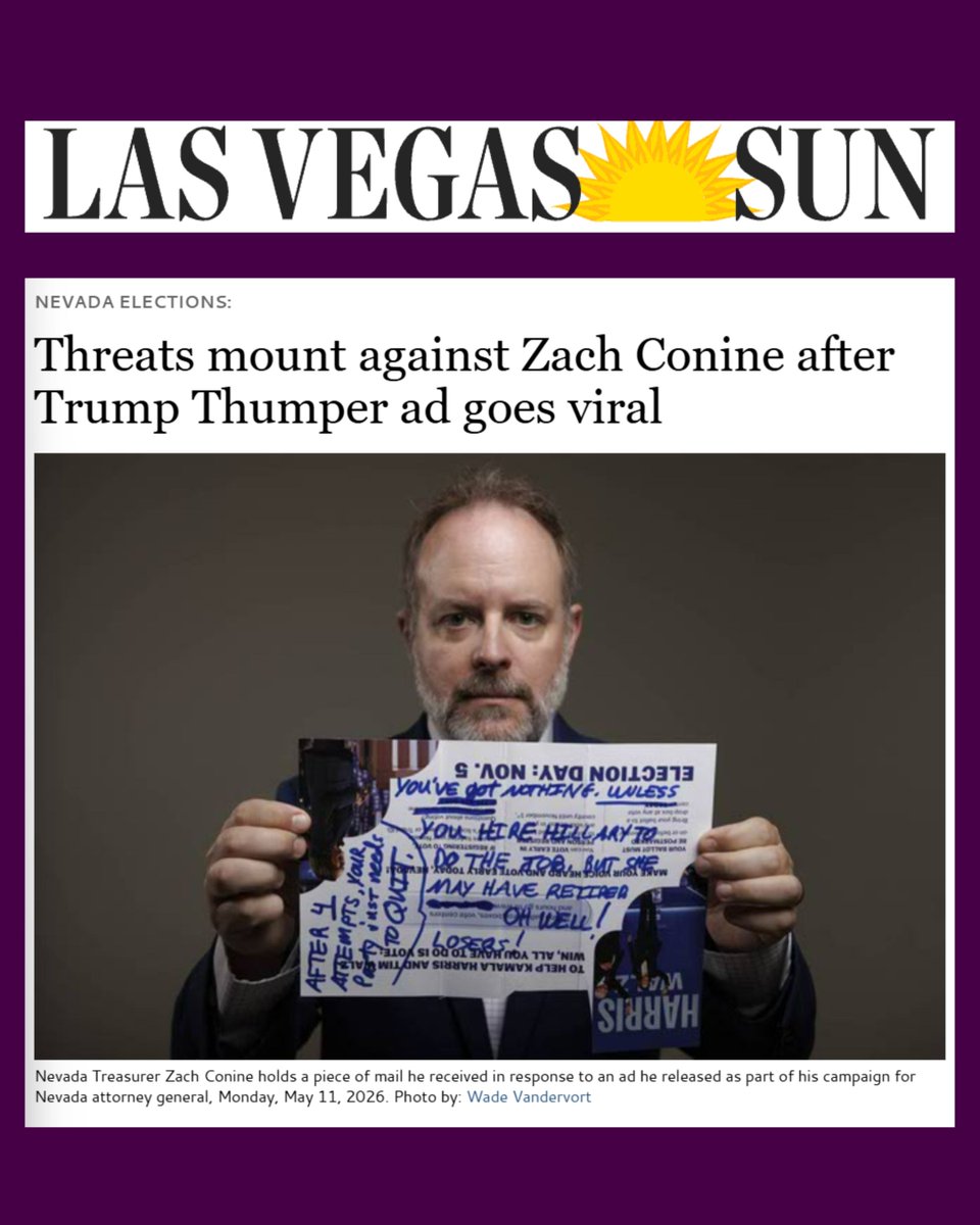 Zach Conine for Nevada Attorney General tweet media