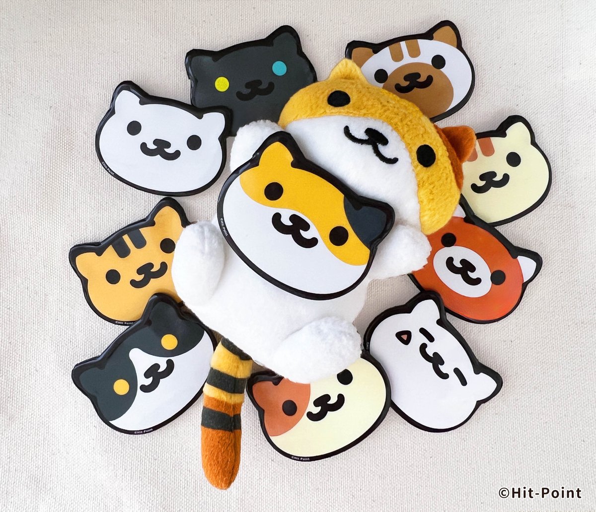 再入荷のお知らせ】 ・ねこあつめ ねこのかお缶バッジ ご好評につき