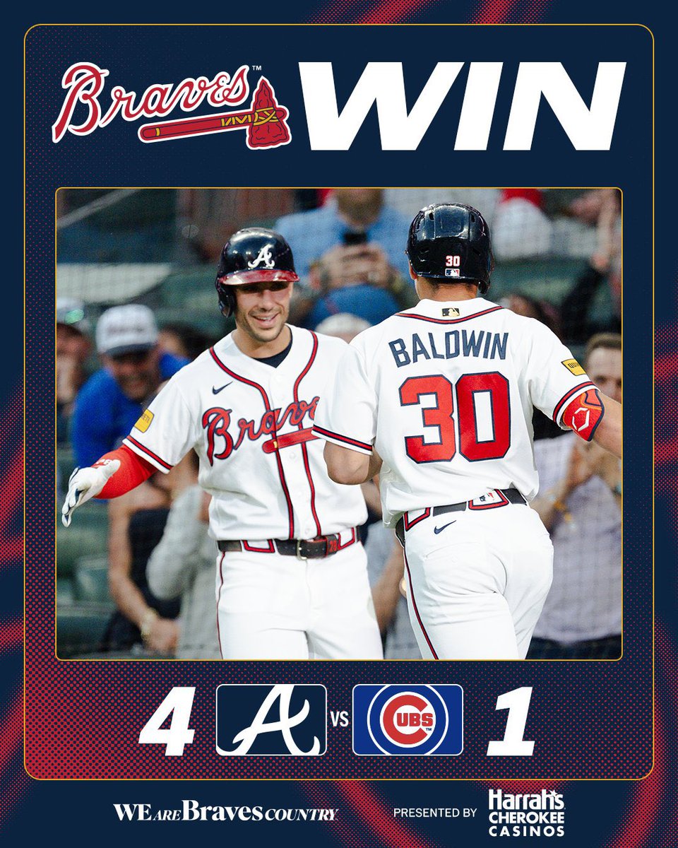 TigerMike0442's tweet photo. The Bravos chop the Cubbies again to claim the home and series dub and becomes the first team in MLB to 30 Dubs. Going for the ๐งน ๐งน ๐งน tomorrow with Cy Sale on the Bump. ๐ช๐ช๐๐๐โค๏ธโ๏ธโญ๏ธ๐ฅ๐ค๐ฎ๐๐ฃ๐๐ฐ๐ด๐ต๐ช๐คฏ๐ฅฐ๐๐โพ๏ธ๐ฅน #FirstTo30Dubs #BravesCountry #ForBobby #ChopOn #ForTheA https://t.co/2i8ap2zO24