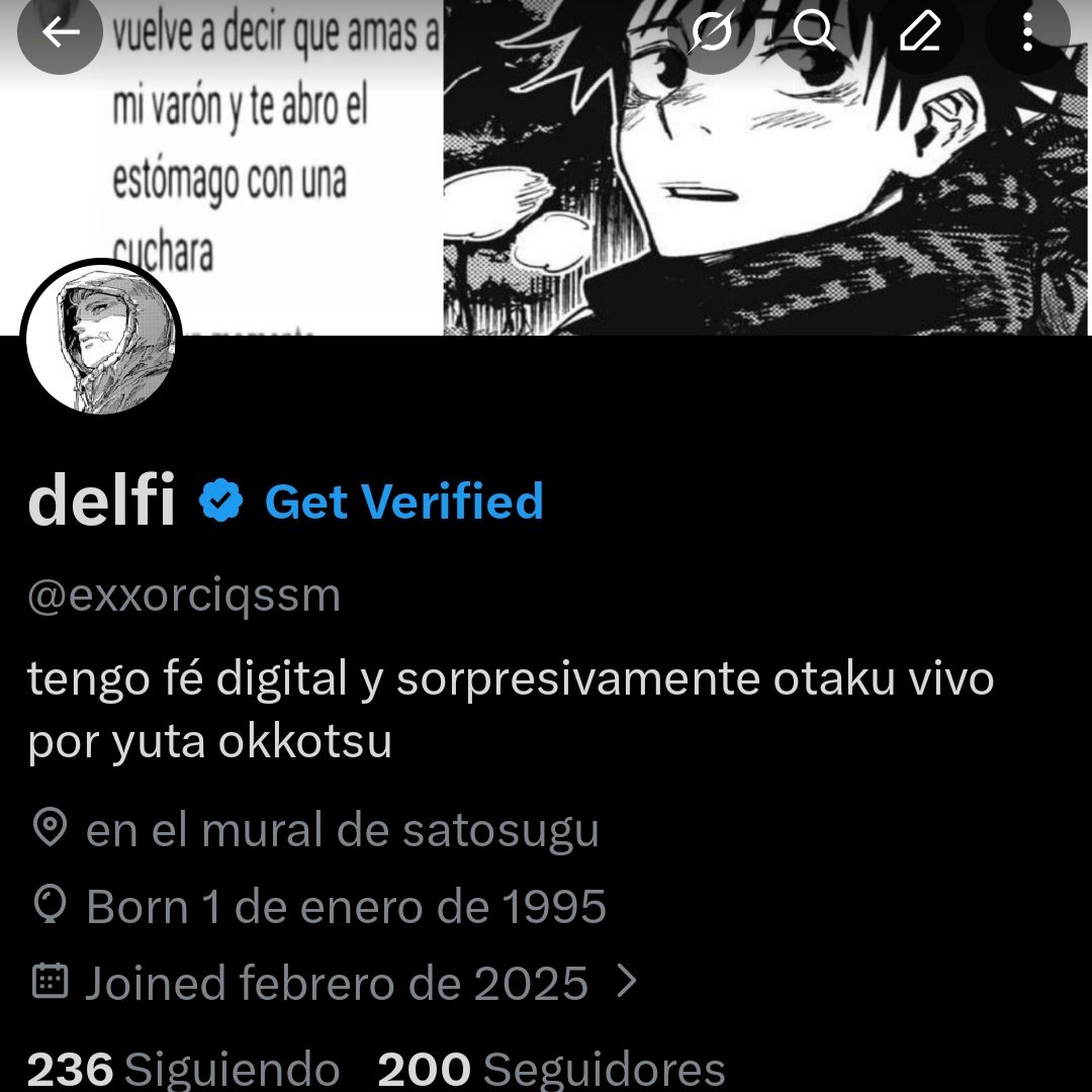 delfi YUTA OKKOTSU ME PUSO UNA PERIMETRAL tweet media