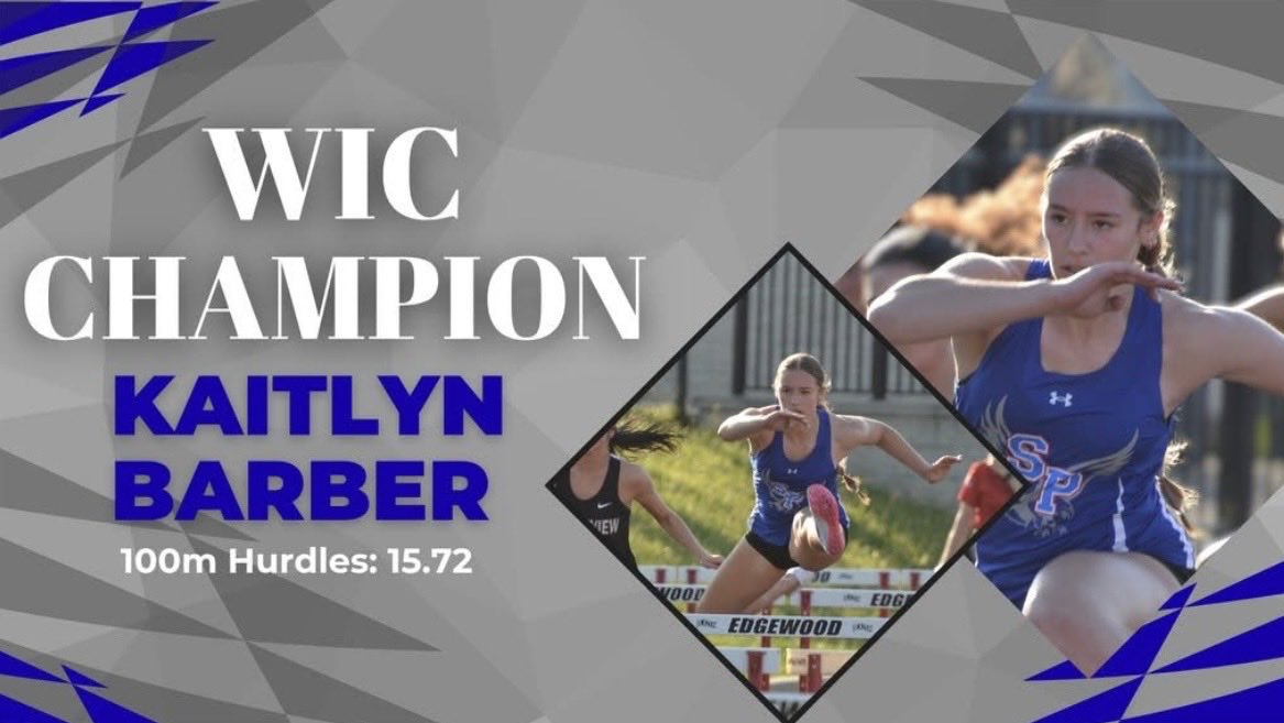 KaitlynBarber29's tweet photo. WIC Conference CHAMP as a FRESHMAN 🏆🔥
100m Hurdles - 1st Place - 15.72 PR ⚡
High Jump - 2nd Place - 4’10”
Just the beginning 👀💨
#TrackAndField #ConferenceChamp #FreshmanSzn #PR #Recruiting2029 https://t.co/WFb9HdtKGS