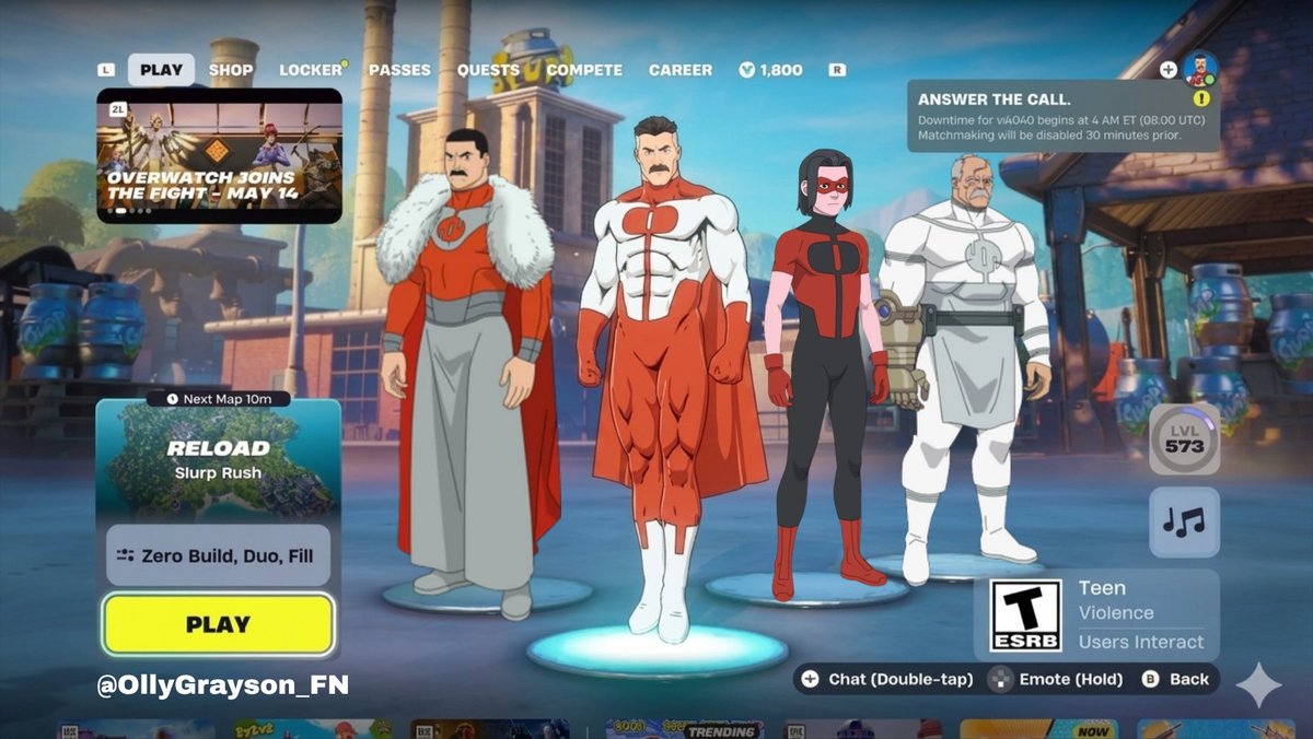 OllyGrayson's tweet photo. Please make this a reality for FORTNITE X INVINCIBLE WAVE 3!🙏 @RyanOttley @RobertKirkman @InvincibleHQ @skyboundgames @Skybound @Fortnite @EpicGames @EpicTofuChris @TimSweeneyEpic https://t.co/BNaBLe3uCC
