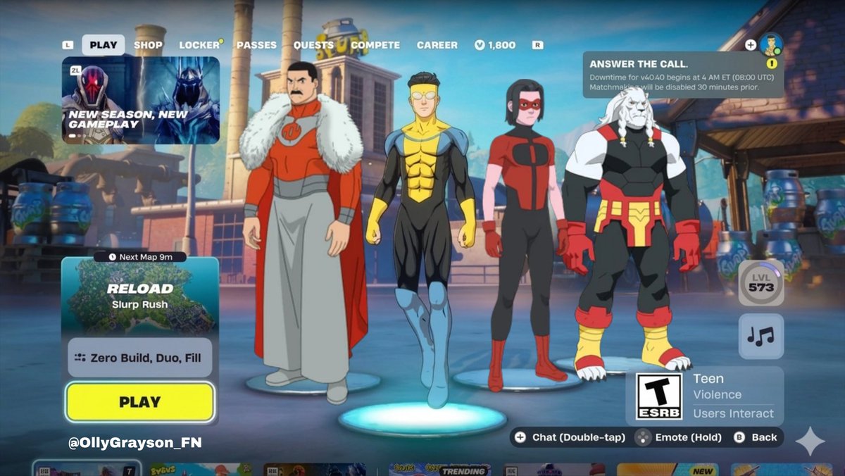 OllyGrayson's tweet photo. Please make this a reality for FORTNITE X INVINCIBLE WAVE 3!🙏 @RyanOttley @RobertKirkman @InvincibleHQ @skyboundgames @Skybound @Fortnite @EpicGames @EpicTofuChris @TimSweeneyEpic https://t.co/BNaBLe3uCC