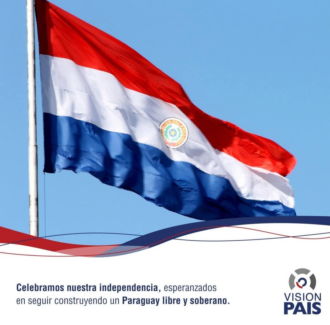 Vision_Pais_py's tweet photo. Ser paraguayo es llevar la garra y la historia en la sangre. 215 años de libertad, honrando nuestras raíces y soñando con un futuro mejor para todos. ¡Que los colores de nuestra bandera brillen más que nunca!
¡Feliz Día de la Independencia! 
#OrgulloParaguayo #IndependenciaPy https://t.co/MdyVL00rzT