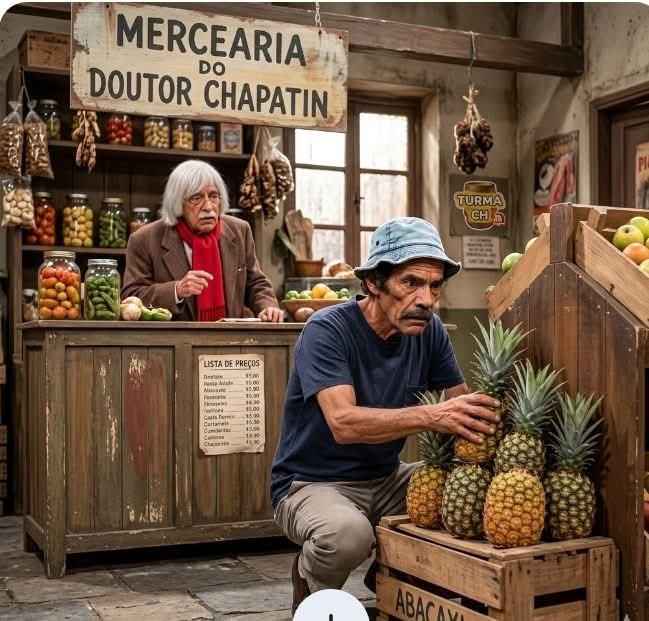 tvchavesch's tweet photo. Seu Madruga Abastecendo Abacaxi na Mercearia do Doutor Chapatin  Lá Vem Encrenca 🤣🤣!!!.
.
#chaves #humor #sbt https://t.co/i3dbNVarnW