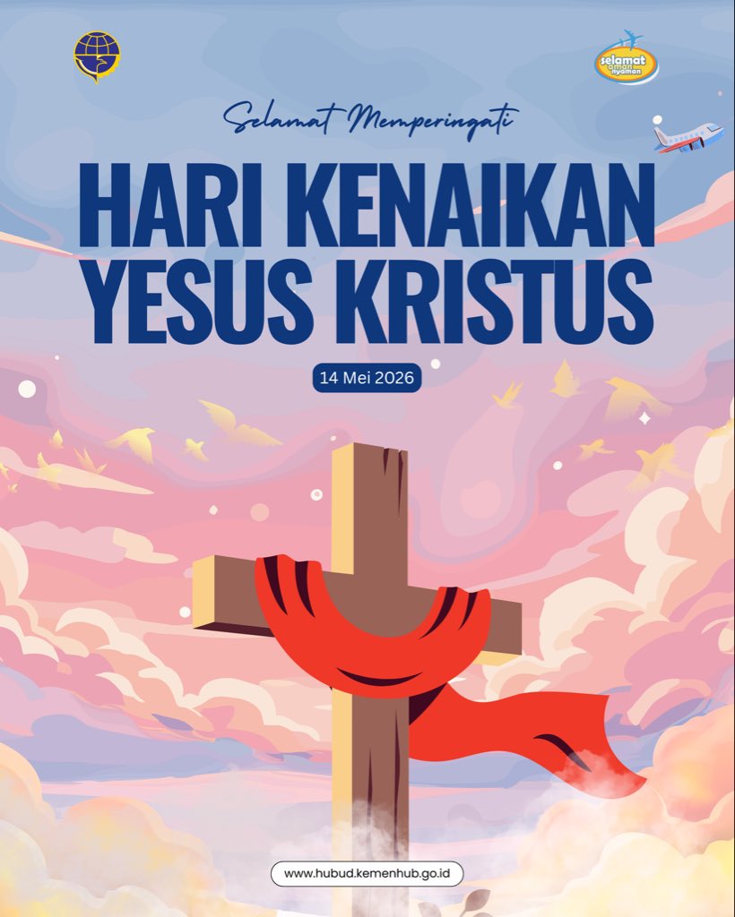 djpu151's tweet photo. Kenaikan-Nya bukan perpisahan, melainkan janji penyertaan-Nya melalui Roh Kudus.

Selamat Hari Kenaikan Yesus Kristus. https://t.co/Z0OXwxTK6G