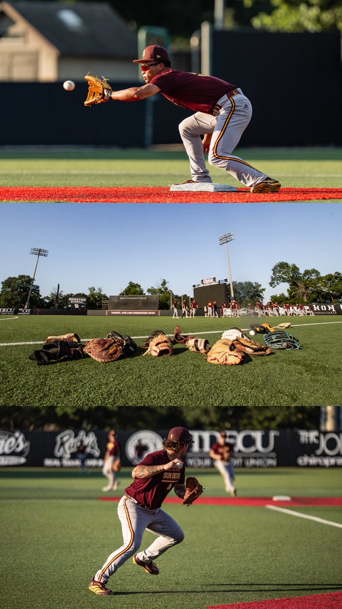ASU_Baseball's tweet photo. Boots on the ground in TX 🤠

#ForksUp /// #Onward https://t.co/JkS9468z9x