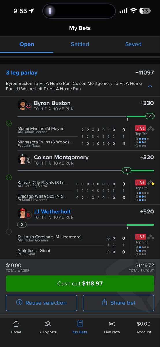 KjsCollection's tweet photo. @MLBHR Easiest 1k , thanks JJ ! https://t.co/Lc13L0GHos