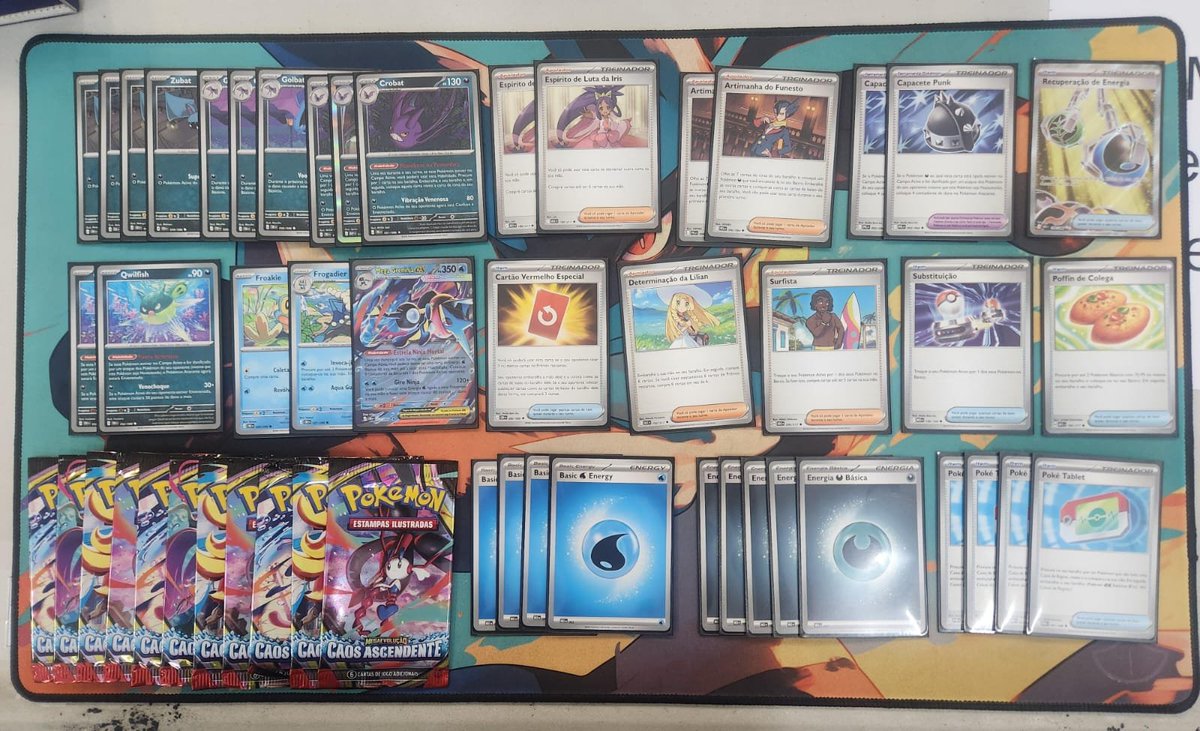 DvdRiker's tweet photo. First place in Chaos Rising pre-release (4-0). Greninja was a hyper carry in the last game. 
Energy Retrieval was also an absurd pull.
#pokemon #ptcg https://t.co/A2gr9on8Lw
