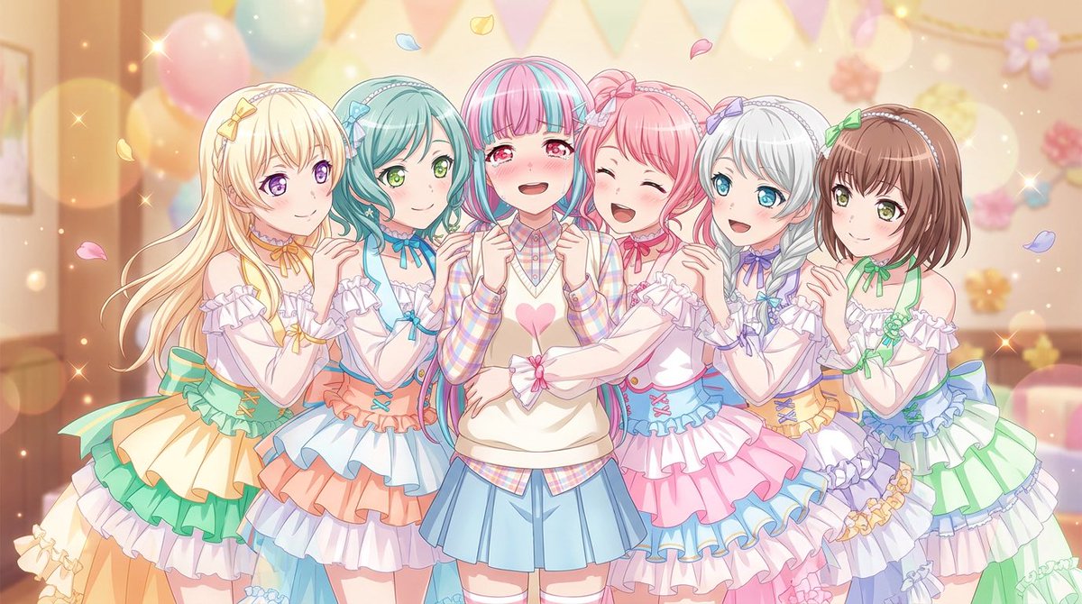 バンドリ パレオ パレオを包み込む五つのパステル #バンドリ #パレオ #PastelPalettes