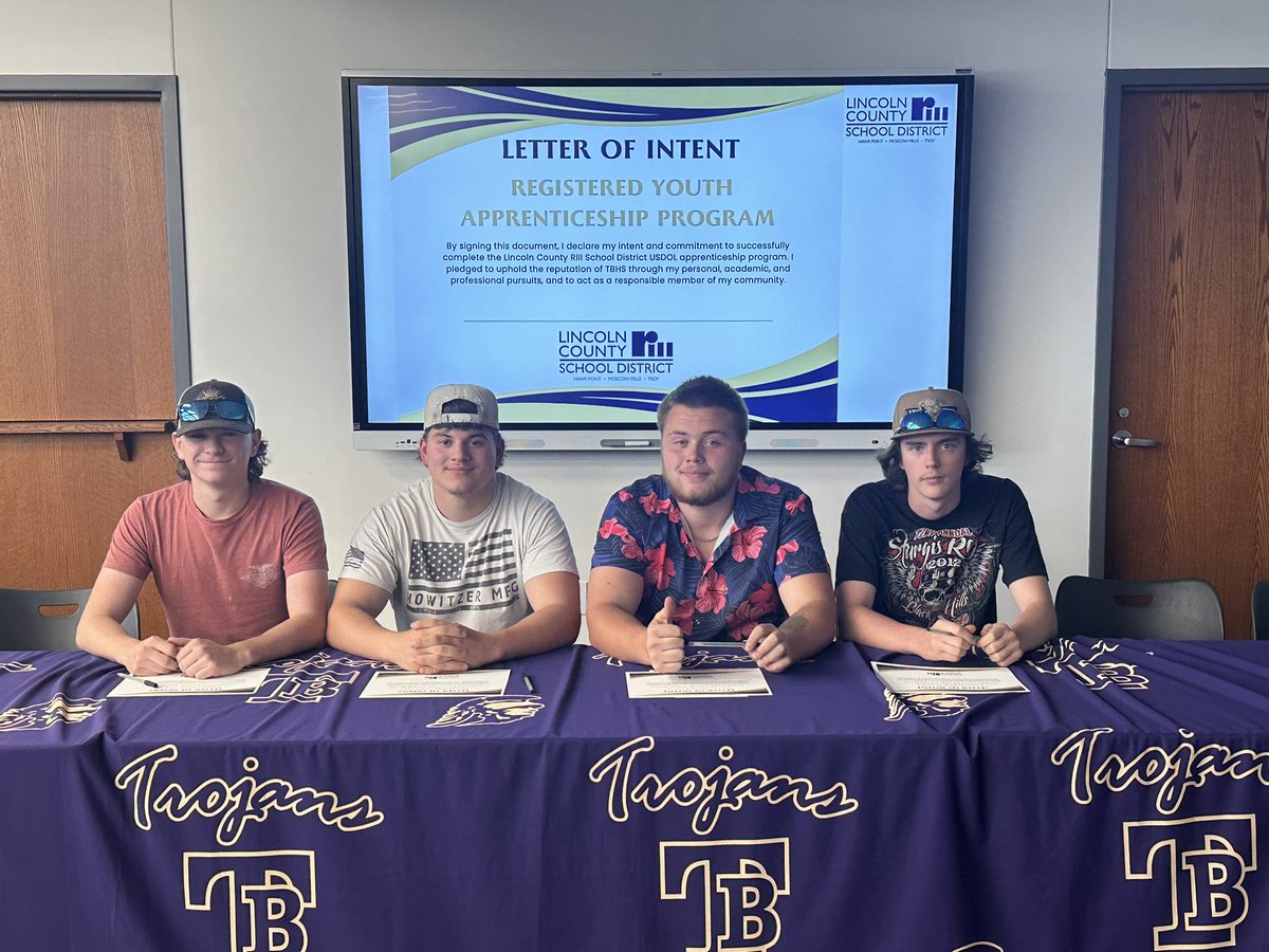 MrMeyersTBHS's tweet photo. Our students are officially signing on for Carpentry Apprentice and Teacher Aide Apprentice programs.
While still in high school, they’ll gain real-world, hands-on experience and start pursuing the careers they’re passionate about.
Future builders and educators — the future starts now! 👷‍♂️📚