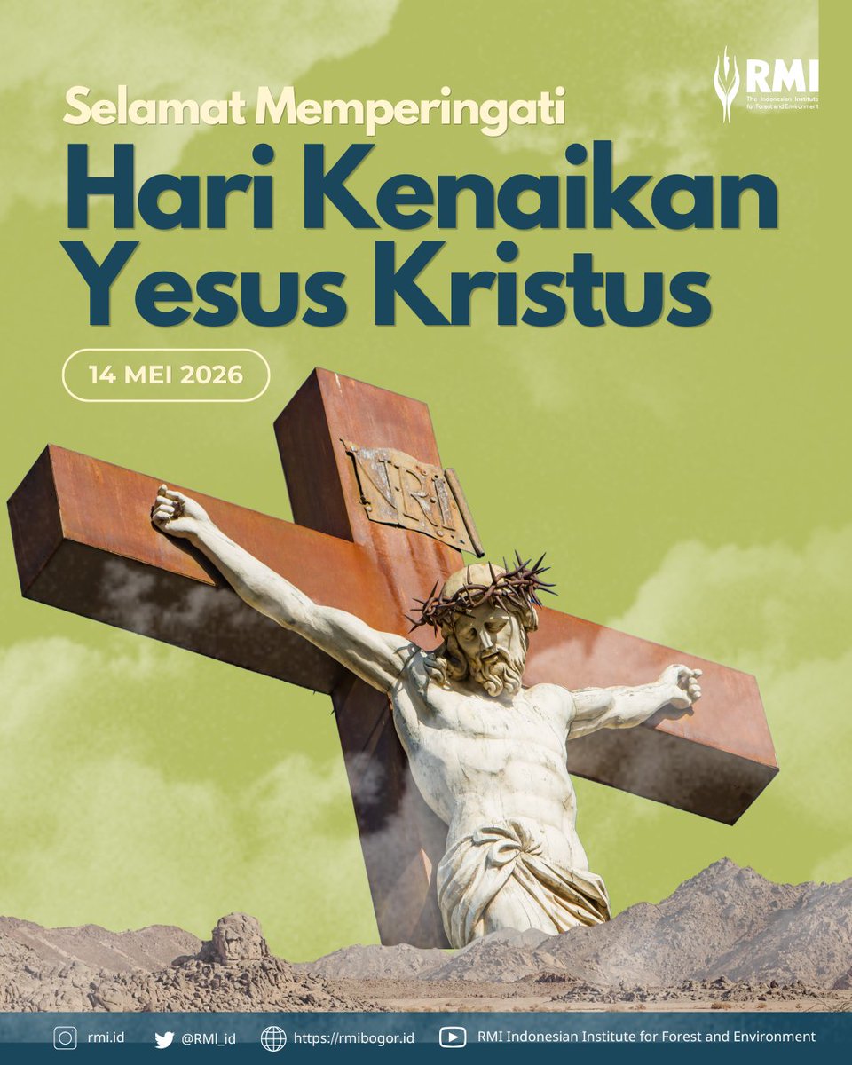 RMl_id's tweet photo. Selamat memperingati Kenaikan Yesus Kristus! 

Hari ini menjadi pengingat akan harapan, kasih, dan janji penyertaan Tuhan bagi umat-Nya. Semoga peringatan ini membawa damai, sukacita, dan kekuatan untuk terus hidup dalam iman, pengharapan, serta kasih kepada sesama dan alam. https://t.co/bgTr7mHz8m