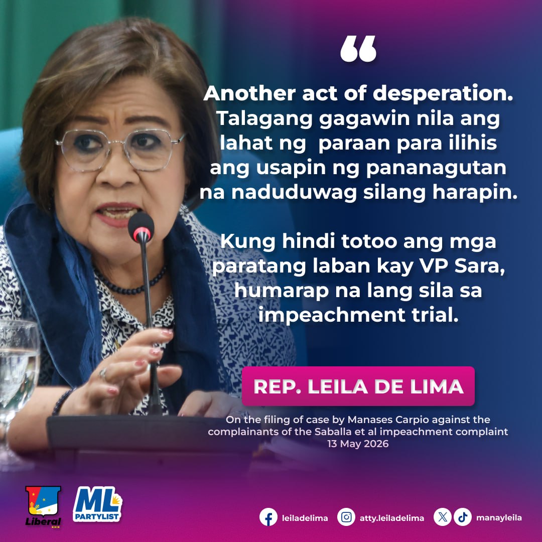 Leila de Lima tweet media