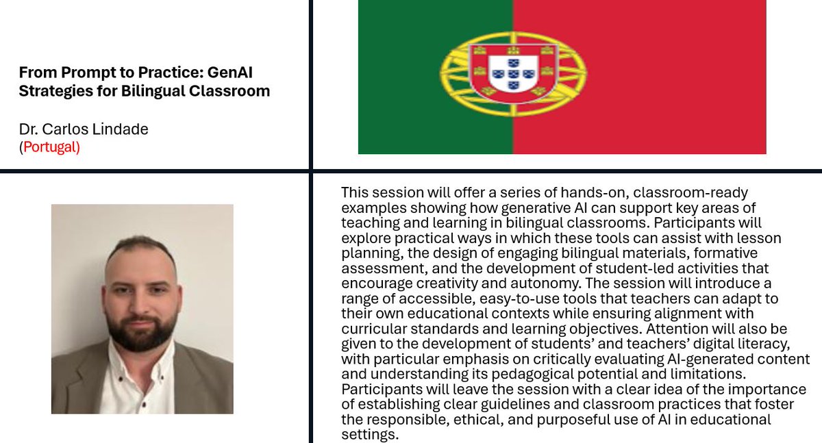 hugo_bil's tweet photo. @SAAABEofTexas 2026 conference will feature international presenters from Portugal, Ivory Coast, Spain, Mexico, and Latin America 🌍✨ Join us to explore language, culture, and best practices through a global lens. Info: https://t.co/rq1wS92E6a @TA4BE @NABEorg @teachcardona https://t.co/DOGF5Uebx9