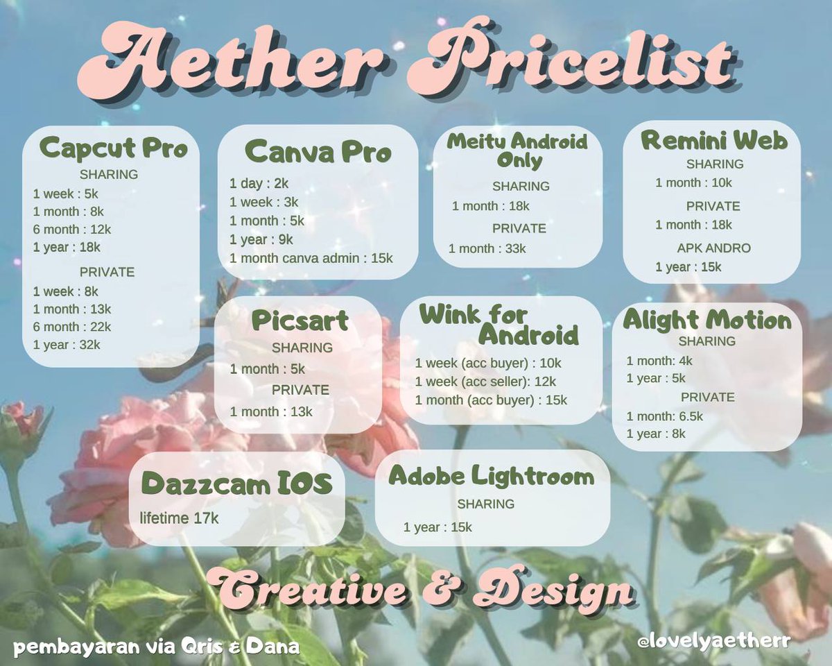 .ೀ aether store| JUAL APP PREM FSR ♪‧₊˚ tweet media