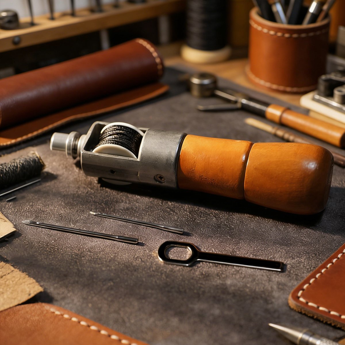OWDENCRAFT's tweet photo. OWDEN's Speedy Sewing Machine &amp; hand tools: Stitch leather like a pro! Durable, precise, and essential for any leatherworker. Get yours today! 

#OWDEN #leathercrafttool #DIYtool #handtool #leatherworks #leathercrafts  #leatherart #leathertool #leathertoolforsale https://t.co/aHPxrwGPoU
