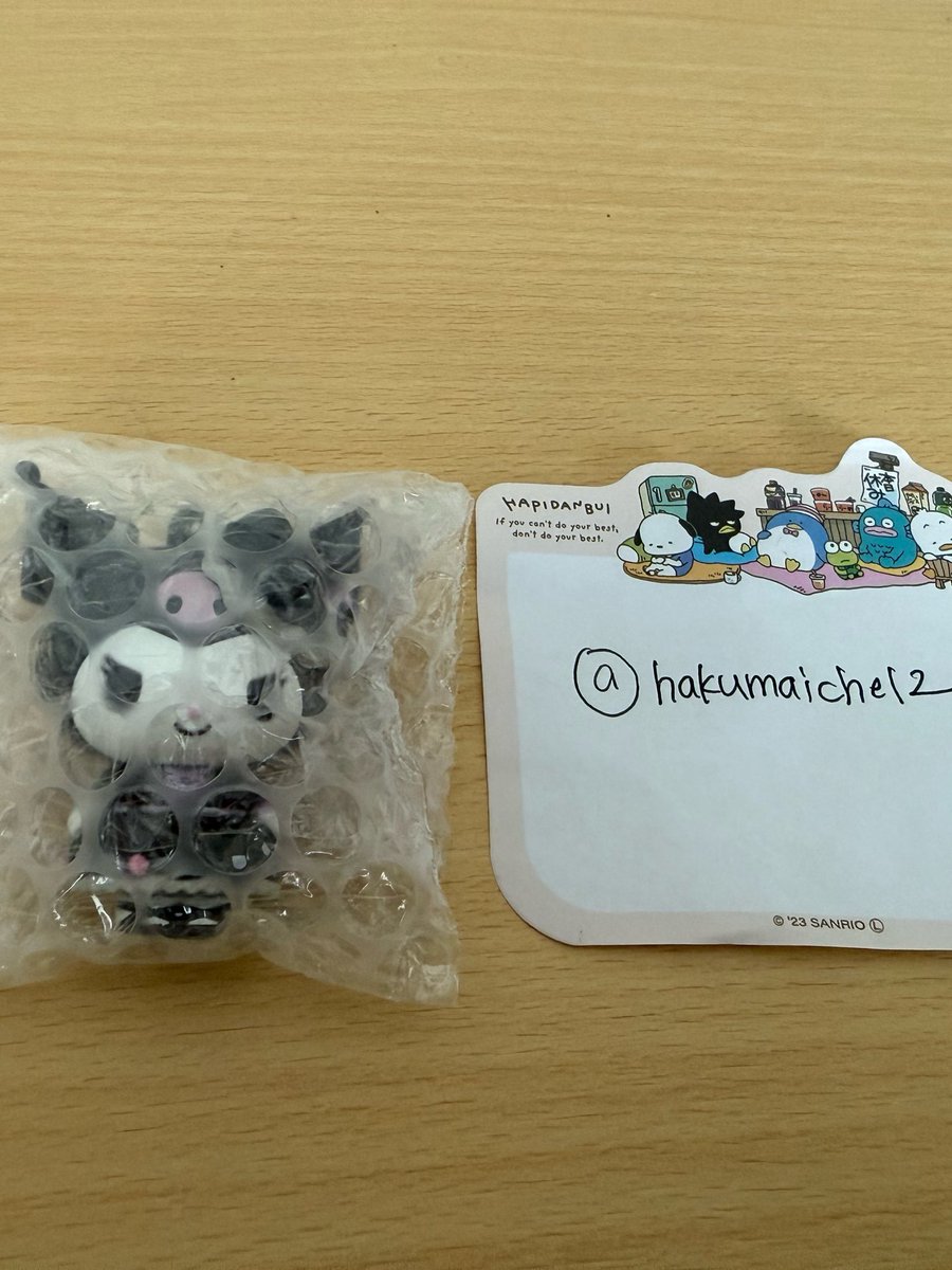 hakumaichel2's tweet photo. 【交換】　サンリオ　シークレットマスコットチャーム　コーデコレクション　キャラクター大賞第4弾

譲:クロミ

求:あひるのペックル

郵送での交換希望です📮
検索からで構いません、ご連絡お待ちしています！ https://t.co/7uDoqeRb01