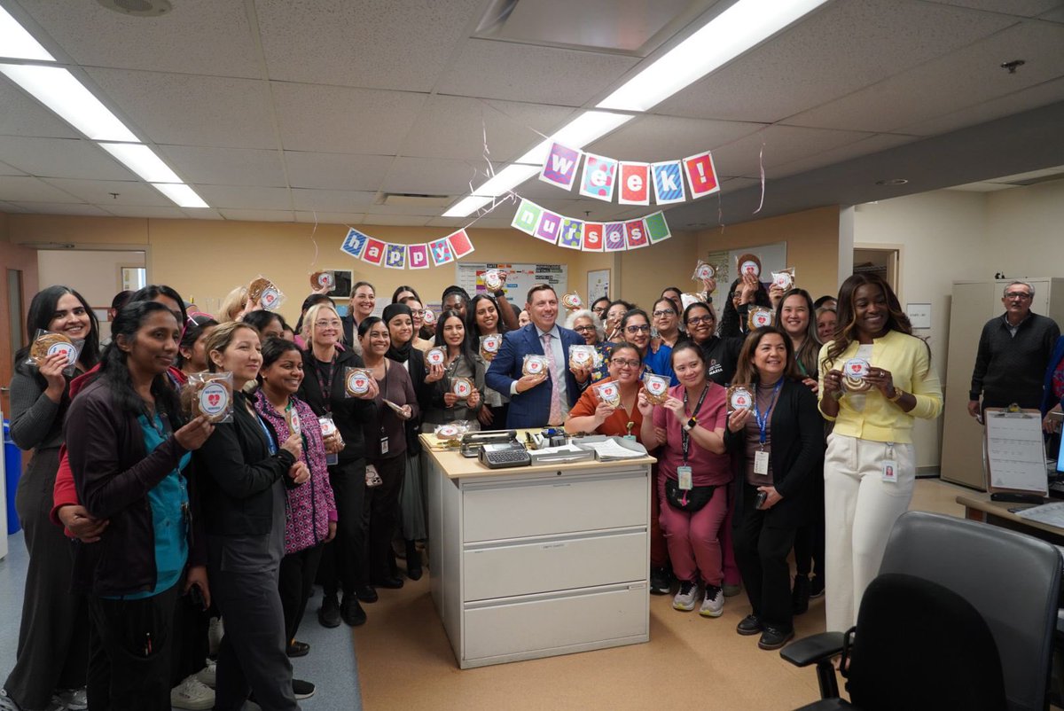 Navjitkaurbrar's tweet photo. This week, we’re celebrating #NursesWeek 💙

As a former healthcare worker, I know firsthand the dedication, compassion, and strength it takes to care for others every single day. I had the pleasure of visiting William Osler Health System’s Brampton Civic Hospital alongside Mayor @patrickbrownont to personally deliver cookies to some of our incredible nurses. 🍪🏥

Nurses are truly the backbone of our healthcare system. They are there for patients and families during some of life’s most difficult moments, always providing care, comfort, and support with kindness and professionalism. Their hard work and sacrifices often go unseen, but their impact is felt every single day throughout our community.

Thank you to all of our nurses for everything you do. Your dedication, compassion, and commitment to caring for others do not go unnoticed. We are grateful for you today and every day. #HappyNursesWeek 🩺💙