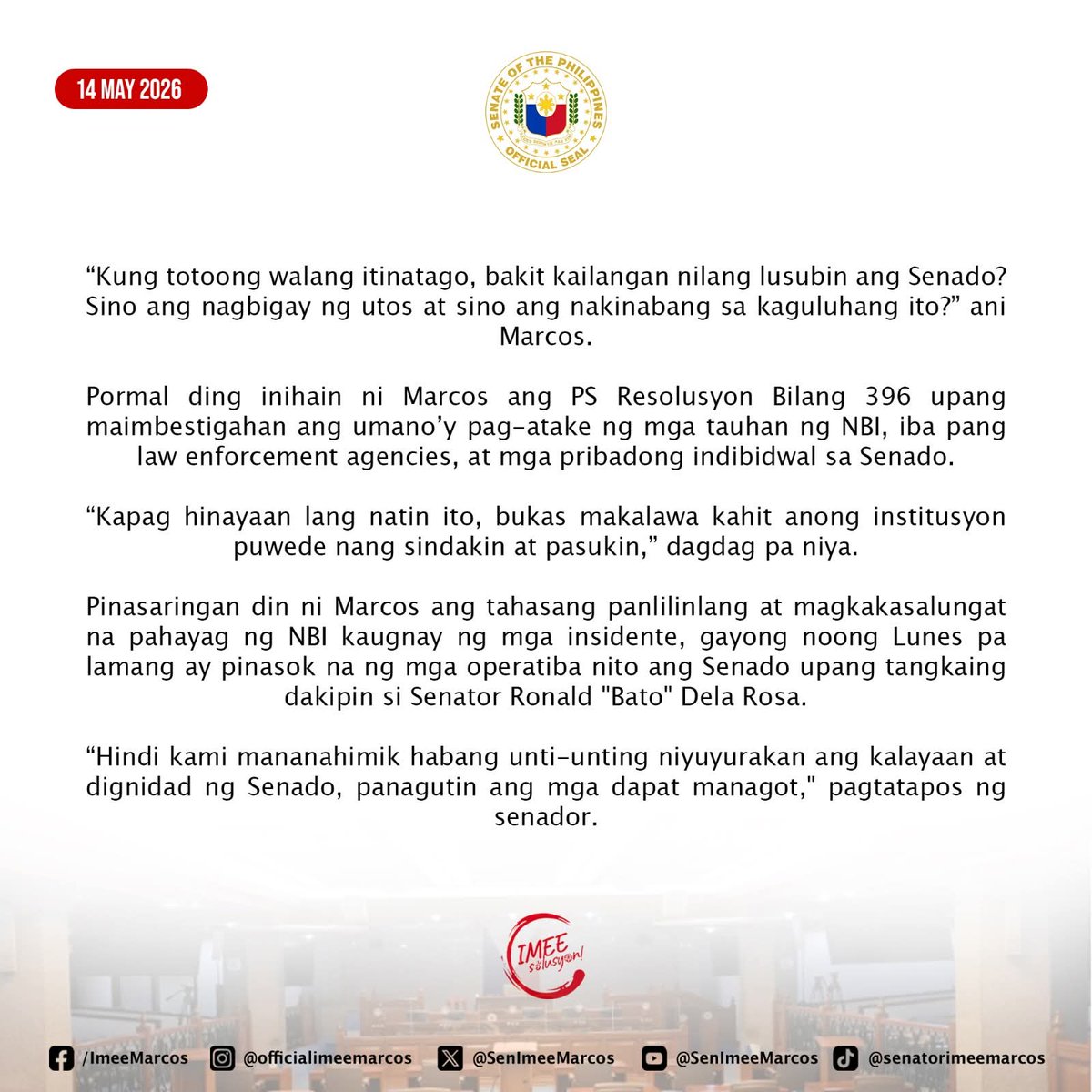 Imee R. Marcos tweet media