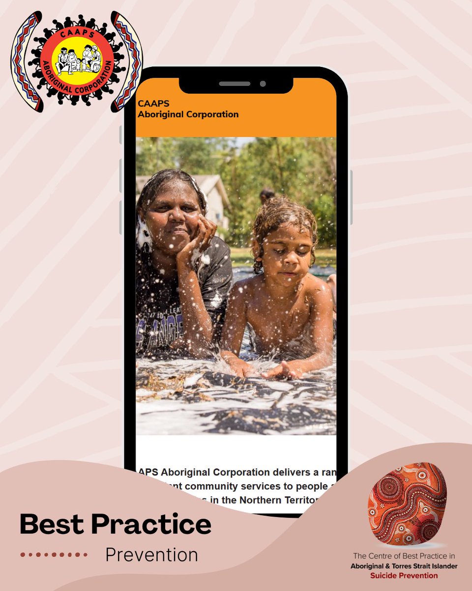 cbpatsisp's tweet photo. Best Practice Services - 𝘗𝘳𝘦𝘷𝘦𝘯𝘵𝘪𝘰𝘯

CAAPS Aboriginal Corporation delivers a range of important community services to people and their families in the Northern Territory.

Find out more on the CAAPS Aboriginal Corporation website here 👉 https://t.co/tbQFYCQ6zm https://t.co/Xm7nsxuJLh