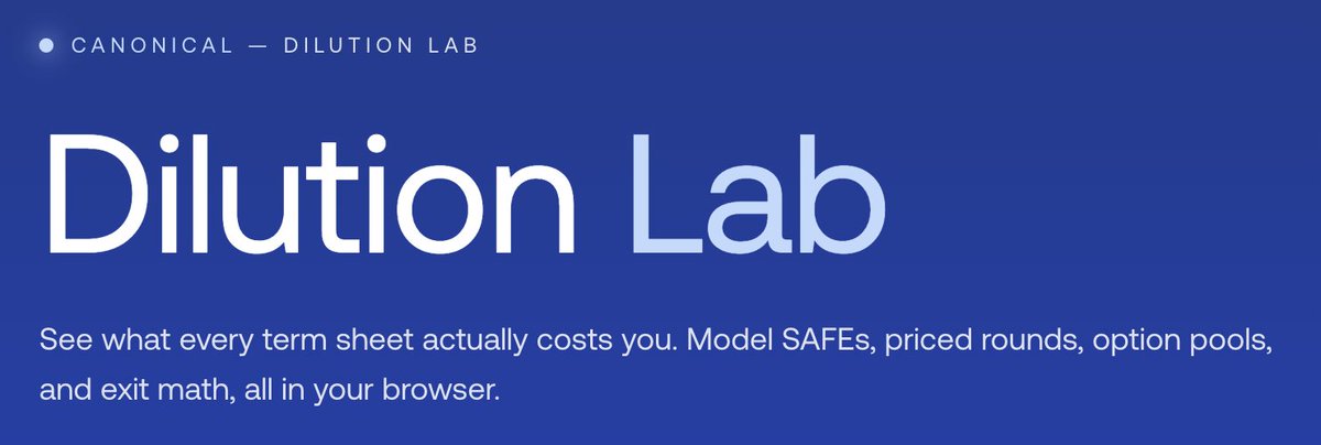 antavedissian's tweet photo. Every founder should be able to see, in dollars, exactly what they walk away with at a $1B exit.

So I built that. SAFEs, priced rounds, option pools, liquidation prefs — the whole flow.

Vibe coded in <30 mins. https://t.co/7ymgrSJ1JD