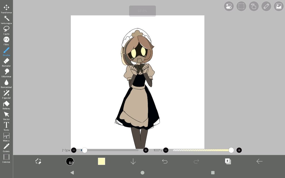 Espinos2007's tweet photo. Terminando el personaje me di cuenta de algo no c dibujar de perfil 😭😭 #v #designationserialv #murderdrones https://t.co/JufYH3uzOA