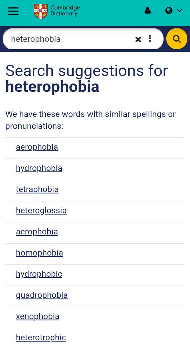 DangerAtacks's tweet photo. @____Sh4d0w_____ @keenzeisuhhhhhh @MarcoSm43819365 @ma1ybe Then why does the Cambridge Dictionary recognize homophobia as a word but not "heterophobia"?
Hm. Weird. Must be a pibby glitch https://t.co/0eoCo9btzz
