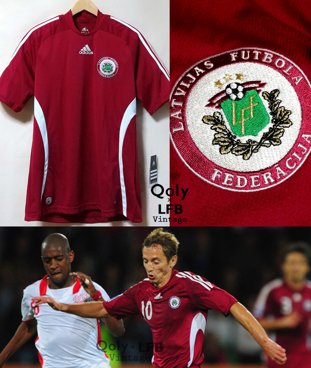 新品】 🇱🇻ラトビア代表 2008 adidas ホーム半袖 ユニフォーム ○2010