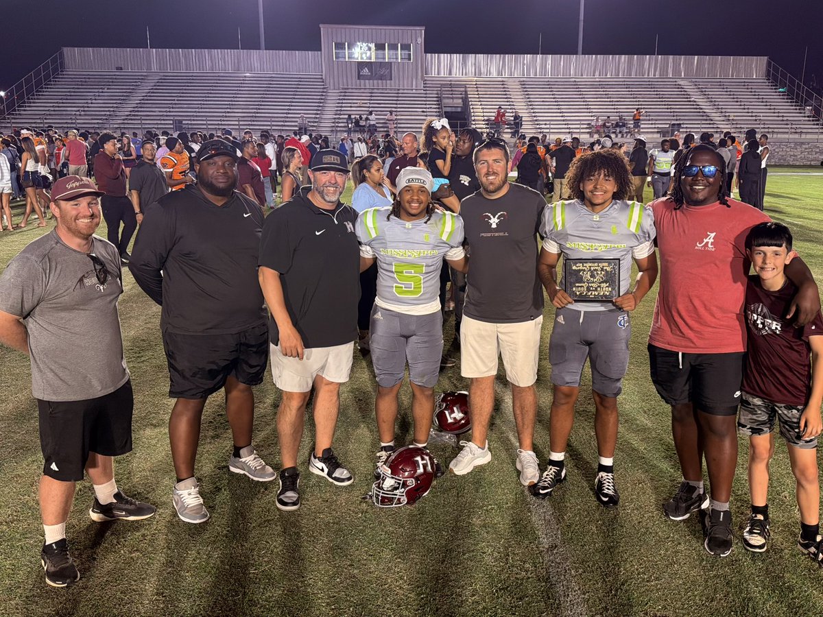 HTopperFootball's tweet photo. So proud of these 2 right here! They helped lead the South to beat the North 10-0! Touchdown scored by Brody Echoles giving him the South Offensive MVP Award! So proud of both of them! @EcholesBrody @jjmccoy_8 @chriswalters10 #WeAreHouston https://t.co/NGnuyz8Rtl