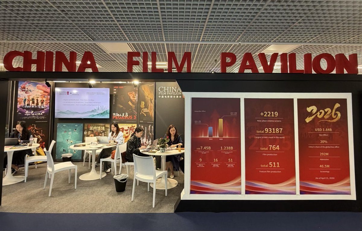 FilmVersatile's tweet photo. Greetings from #Cannes2026 
Meet us @China Film Pavilion, palais-1, 18.04. 
Virtual Production x AI 
#VersatileMedia #Cannes2026 #cannes #chinafilmpavilion #virtualproduction https://t.co/D72vHZrXoj