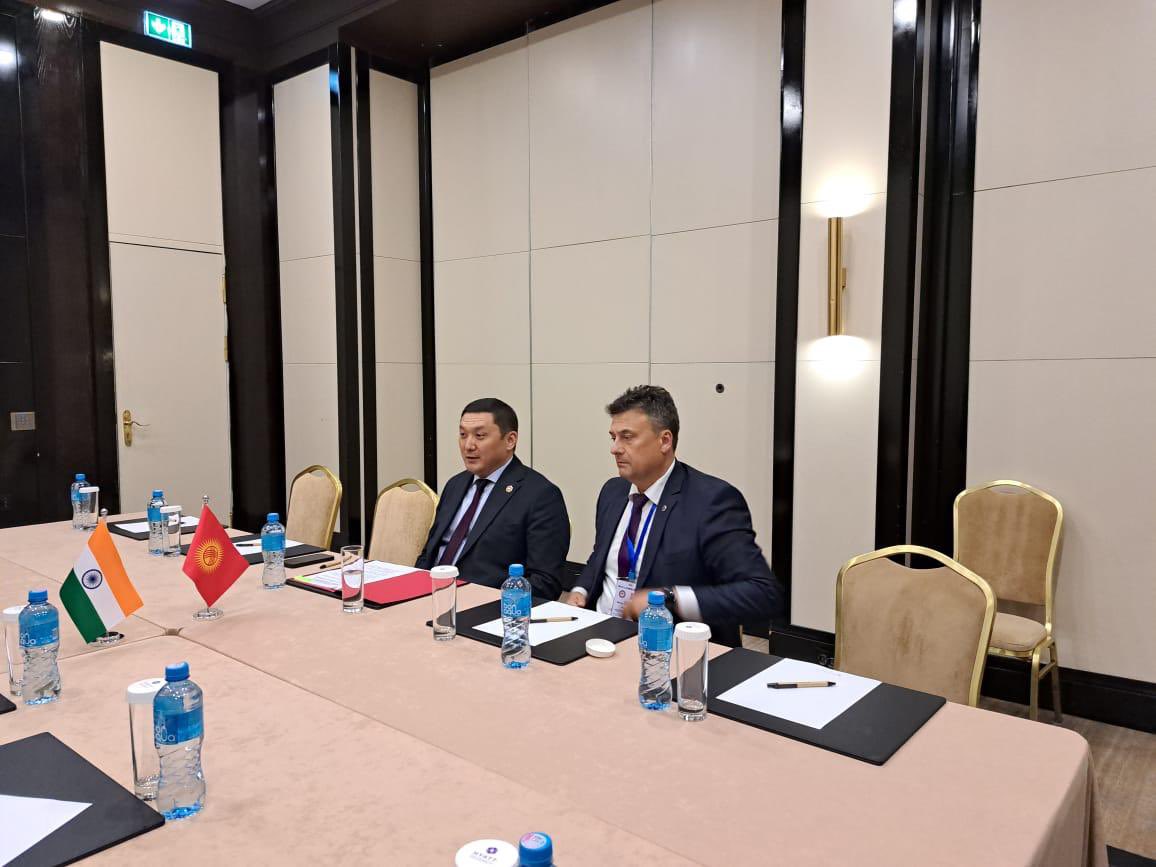 IndiaInKyrgyz's tweet photo. Deputy NSA Pavan Kapoor met Mr. Adilet Orozbekov, Secretary of the Security Council of the Kyrgyz Republic on 13 May 2026 in Bishkek on the margins of the SCO Meeting of the Secretaries of Security Councils.

#SCO

@MEAIndia 
@DrSJaishankar 
@AmbSibiGeorge 
@AmbKapoor 
@IndianDiplomacy 
@PMOIndia 
@narendramodi 
@MFA_Kyrgyzstan 
@DDNewslive