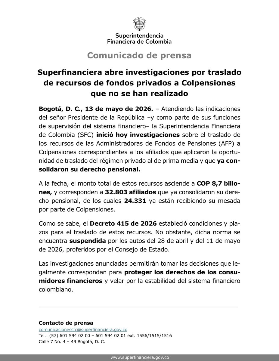 Superfinanciera tweet media