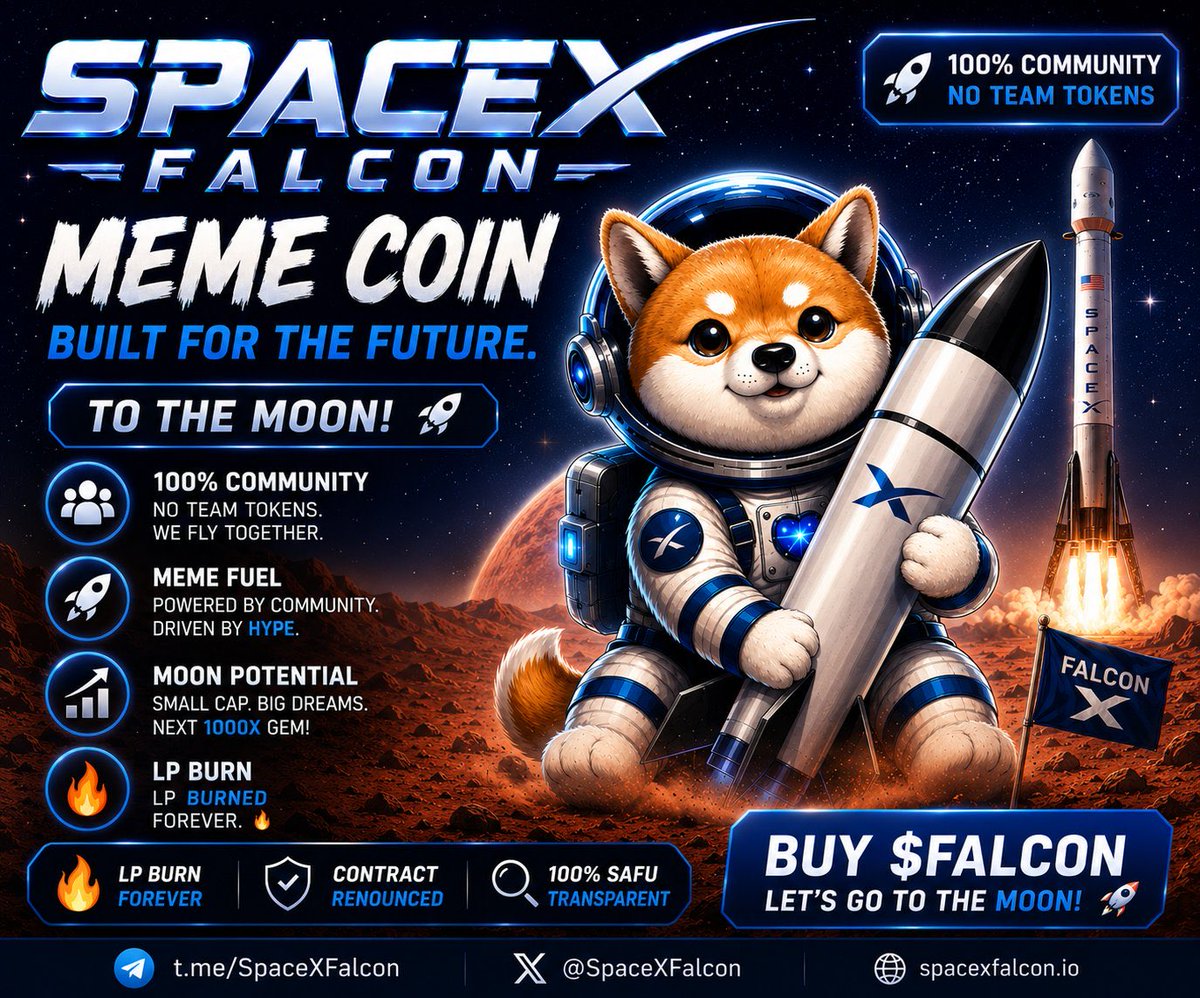 spcxarmy's tweet photo. @cb_doge @GettyImages Are they going to talk rockets? 

Like $FALCON based on Elons first rocket and the same rocket that flew the ethereum:0xf280b16ef293d8e534e370794ef26bf312694126 shib plushie to space in 2024 
@spacexfalconeth https://t.co/gDB1PW4xfj