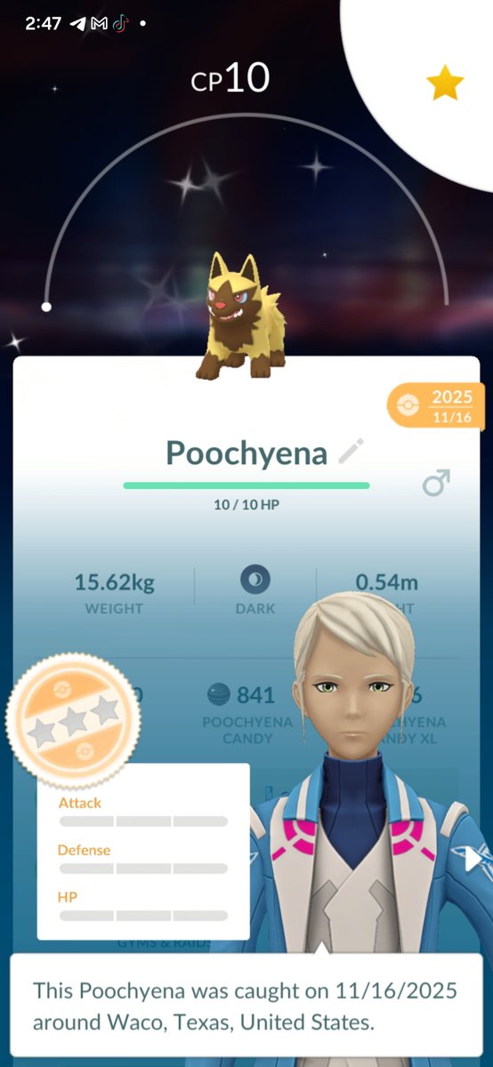 scbarbee's tweet photo. I think i have the rarest #rundown in #pokemongo 
#shiney #poocheyena #nocp https://t.co/BB8g0nuKPI