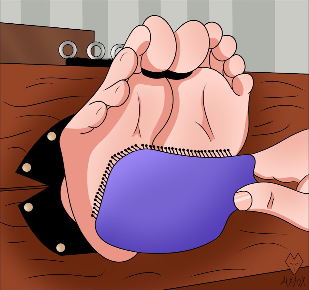 AlxfoxArt's tweet photo. The one everybody's been waiting for! 
Tickle time for @CelineFeet https://t.co/VStj4V9lax