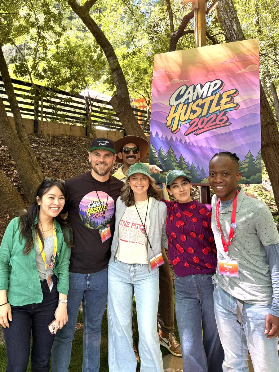 lolitataub's tweet photo. 🏕️ This week, I went to Camp Hustle for the first time. And here's the chisme...

😂 Day 1 kicked off with Andrew Yang, former presidential candidate, who is building a wireless carrier that pays you to use your phone less and writing books with funny titles like "Hey Yang, Where's My Thousand Bucks?" 

🥰 That night we sat down for dinner and nobody was performing. Someone talked about a teacher who changed their life. Another person talked about chosen family. About showing up the way an aunt does. About what we are actually building this for. Vulnerable and real.

😭 Day 2, Zoya Garg took the stage with Eric Bahn. She chose her family over a traditional tech path and helped convince her mom Zarna Garg, a stay-at-home woman who had never done standup, to try comedy. Now we are all fans, they won a Webby Award, and have CBS sitcoms with the likes of Mindy Kaling and Kevin Hart! Oh and Zarna wrote a book: This American Woman. Fav quote: "It's never too late to bet on yourself and chase your own destiny, no matter how brutal the odds." Can't wait to see them in San Diego!

💰 Day 3, I witnessed three LP soft commits. Two for @ganasvc. One for another fund in the room. All organic. Because these LPs are smart and awesome (obv). Goes to prove that community truly is capital.

🌎 Then the Hustle Fund GPs closed camp, reminding us that great hustlers look like anyone and come from anywhere. Uruguay. Venezuela. Kenya. 50x returns from founders the market wrote off. That is the global bet I believe in too.

🙌🏽 Thank you Elizabeth Yin, Eric Bahn, Shiyan Koh, Haley Bryant, and the rest of the Hustle Fund fam for bringing together a community of people who know you can be a good human and make a lot of money. More of all of this, please.
 
🧢 PS The Pitch Show, by Lisa Muccio and Josh Muccior, ran our Shark Tank session. They're genuine people backing genuine founders. Check them out.